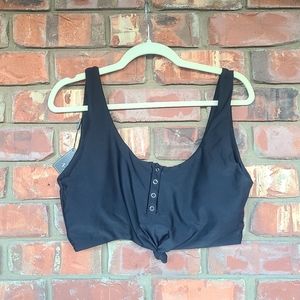 Zaful Black Bikini Top NWT